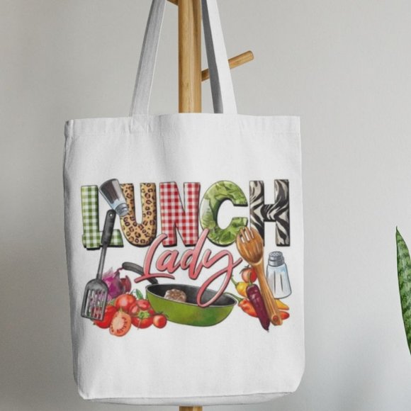 Lunch Lady Canvas Tote Bag - Picture 2 of 2